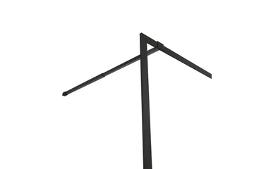 Gullebo Glasvägg 200 cm - Svart - Hus & renovering - Kök & bad - Badrum - Duschar - Duschväggar