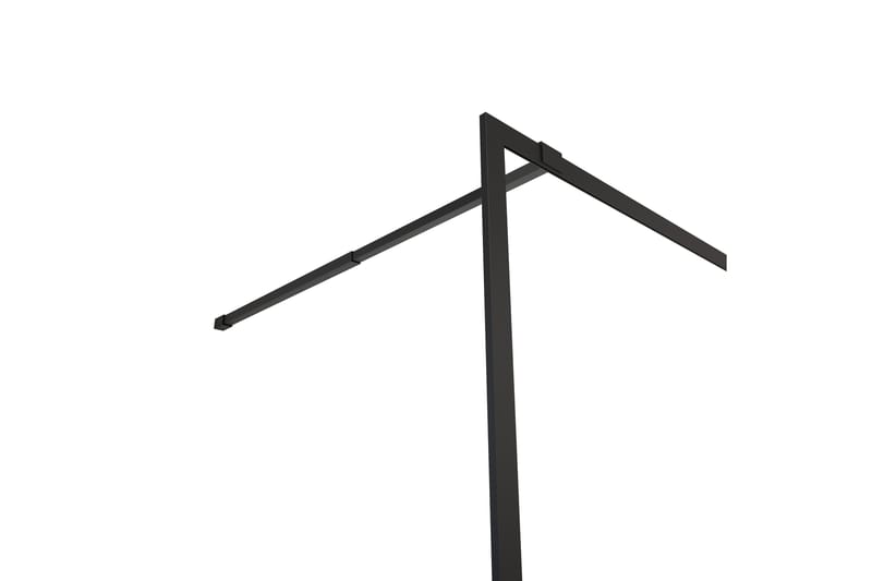 Gullebo Glasvägg 200 cm - Svart - Hus & renovering - Kök & bad - Badrum - Duschar - Duschväggar