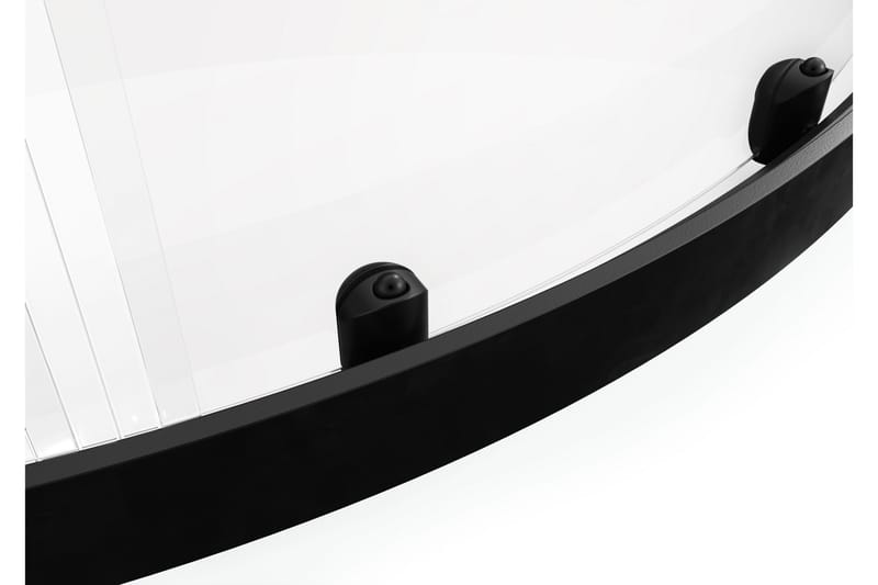 Gullebo Glasvägg 200 cm - Svart - Hus & renovering - Kök & bad - Badrum - Duschar - Duschväggar