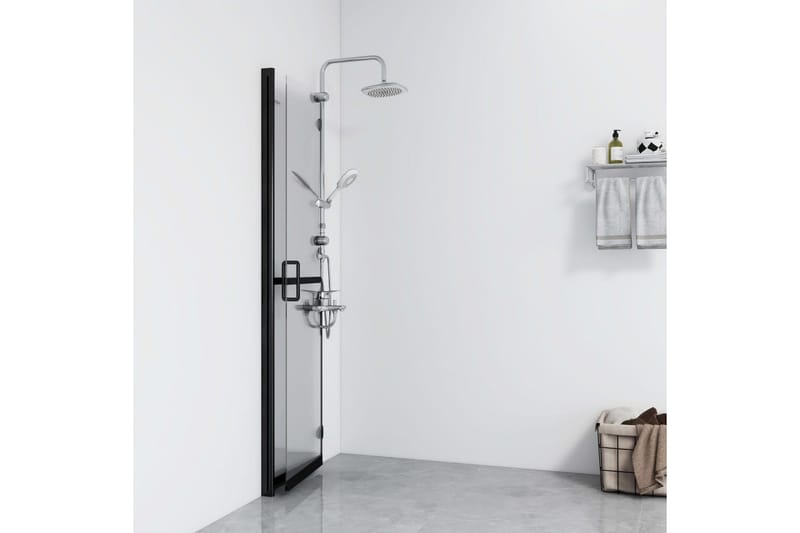 Hopfällbar duschvägg med klart ESG-glas 70x190 cm - Transparent - Hus & renovering - Kök & bad - Badrum - Duschar