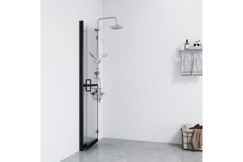 Hopfällbar duschvägg med klart ESG-glas 70x190 cm - Transparent - Duschväggar