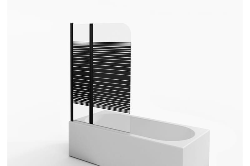 Knutby Duschvägg 100x140 cm - Svart - Hus & renovering - Kök & bad - Badrum - Duschar - Duschväggar