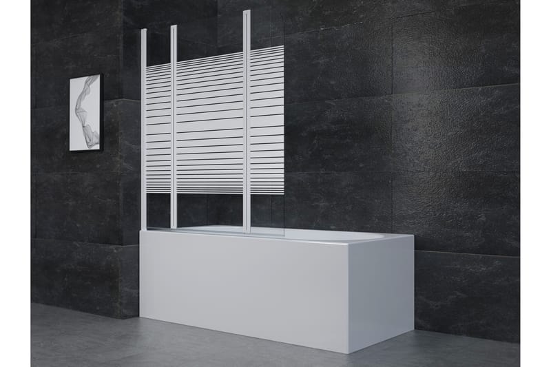 Knutby Duschvägg 125x140 cm - Vit - Hus & renovering - Kök & bad - Badrum - Duschar