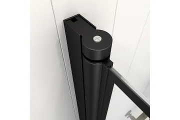 Knutby Duschvägg 75x125 cm - Svart - Hus & renovering - Kök & bad - Badrum - Duschar - Duschväggar