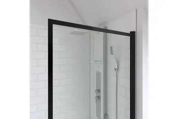 Knutby Duschvägg 75x130 cm - Svart - Hus & renovering - Kök & bad - Badrum - Duschar - Duschväggar