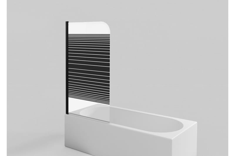 Knutby Duschvägg 75x140 cm - Svart - Hus & renovering - Kök & bad - Badrum - Duschar