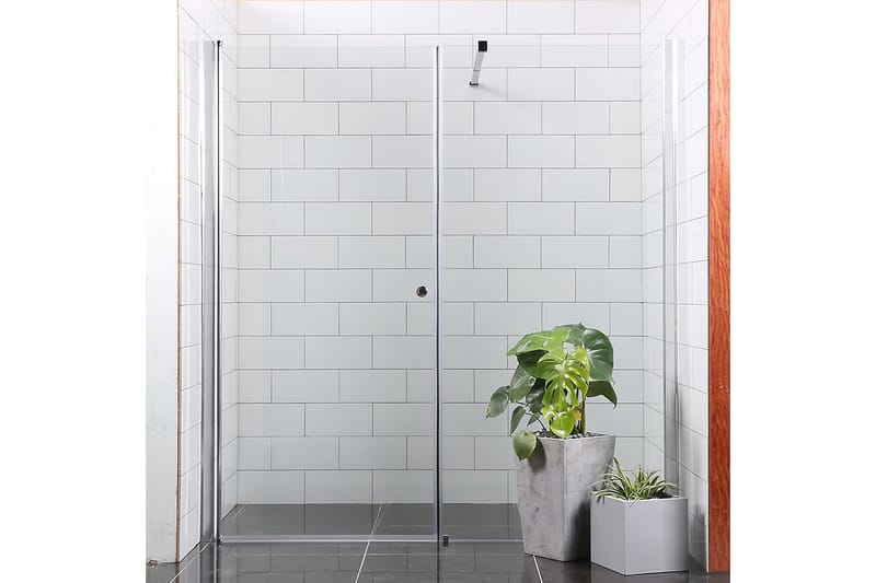 Mångsidig Duschhörn Rak Vägg | Rak Dörr - Silver - Hus & renovering - Kök & bad - Badrum - Duschar