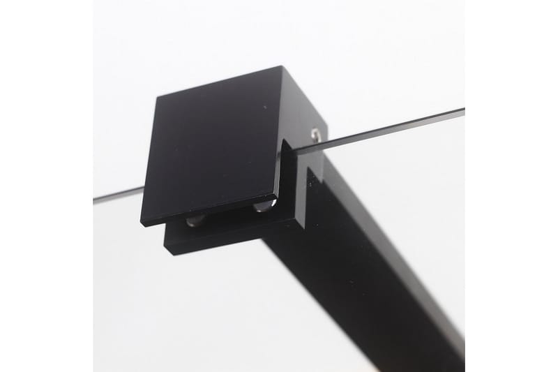 Mångsidig Duschvägg Rak Vägg Svart Klarglas 90x190 cm - Svart|Glas - Hus & renovering - Kök & bad - Badrum - Duschar