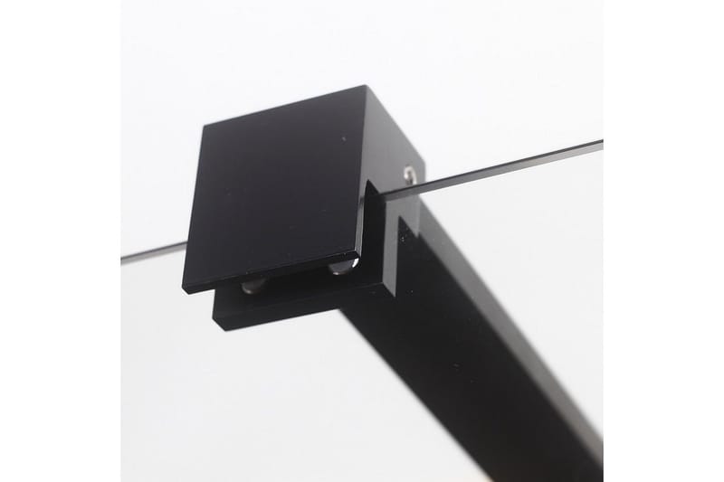 Mångsidig Duschvägg Rak Vägg Svart Klarglas 90x190 cm - Svart|Glas - Hus & renovering - Kök & bad - Badrum - Duschar - Duschväggar