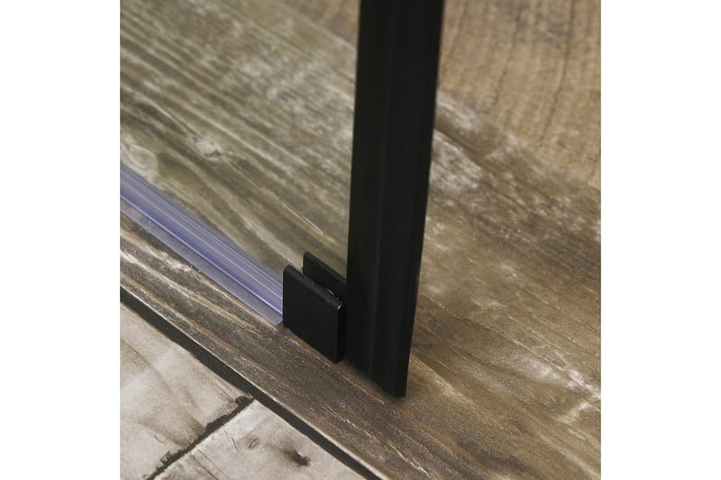Mångsidig Duschvägg Rak Vägg Svart Klarglas 90x190 cm - Svart|Glas - Hus & renovering - Kök & bad - Badrum - Duschar - Duschväggar