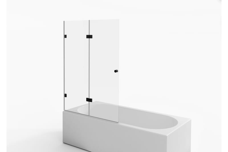 Meselefors Duschvägg 100x140 cm - Svart - Hus & renovering - Kök & bad - Badrum - Duschar