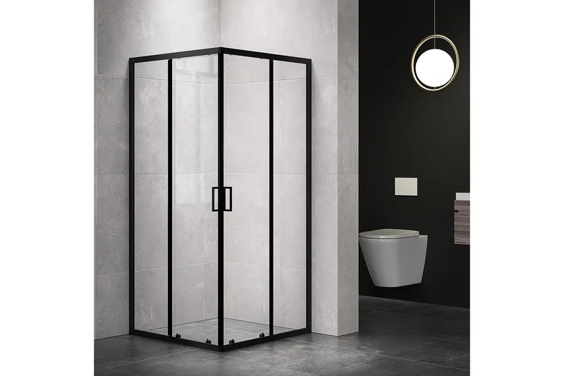 Modern duschhörna Svart, undefined