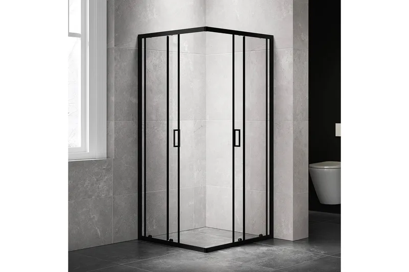 Modern duschhörna Svart - Hus & renovering - Kök & bad - Badrum - Duschar - Duschväggar