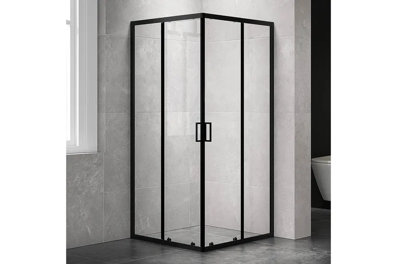 Modern duschhörna Svart - Hus & renovering - Kök & bad - Badrum - Duschar - Duschväggar
