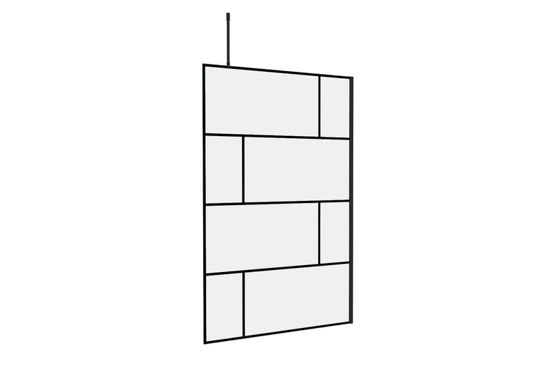 Sörby Duschvägg 120x195 cm - Svart - Hus & renovering - Kök & bad - Badrum - Duschar