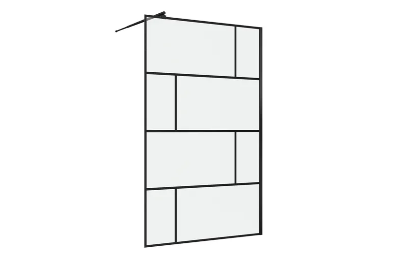 Sörby Duschvägg 120x195 cm, Svart