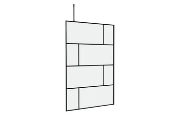 Sörby Duschvägg 120x195 cm - Svart - Hus & renovering - Kök & bad - Badrum - Duschar - Duschväggar