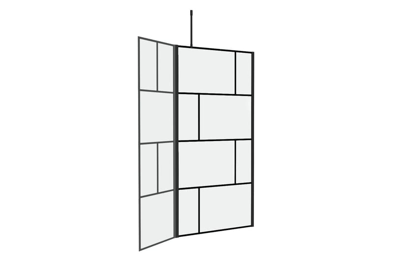 Sörby Duschvägg 130x195 cm - Svart - Hus & renovering - Kök & bad - Badrum - Duschar