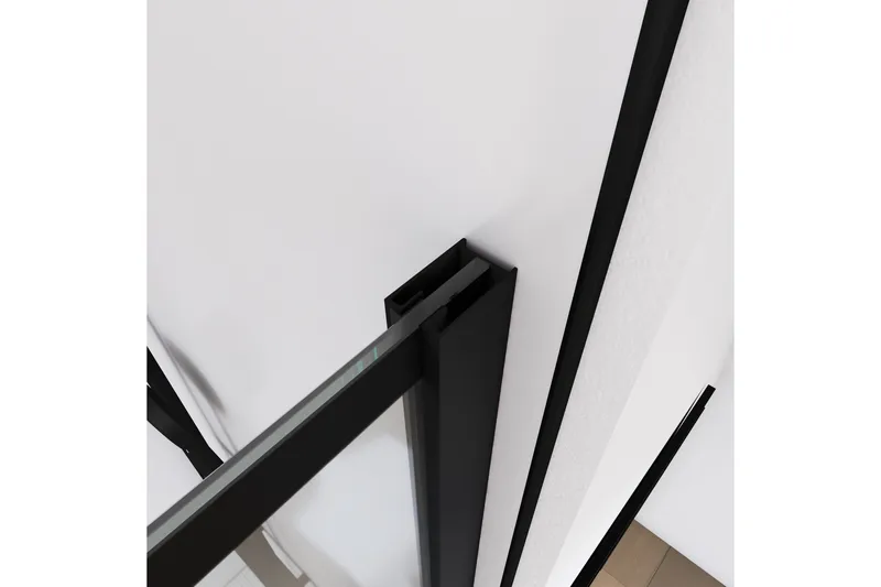 Sörby Duschvägg 130x195 cm - Svart - Hus & renovering - Kök & bad - Badrum - Duschar - Duschväggar