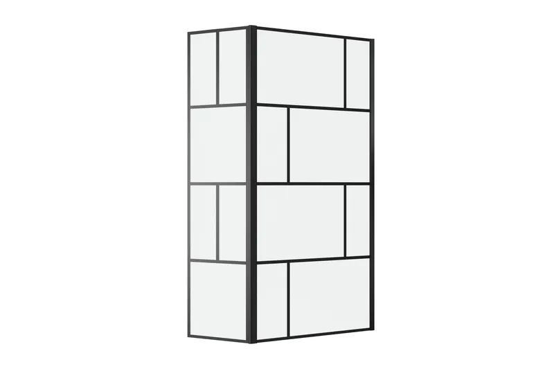Sörby Duschvägg 130x195 cm - Svart - Hus & renovering - Kök & bad - Badrum - Duschar - Duschväggar