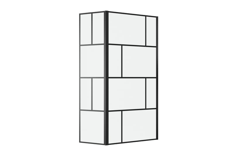 Sörby Duschvägg 130x195 cm - Svart - Hus & renovering - Kök & bad - Badrum - Duschar - Duschväggar