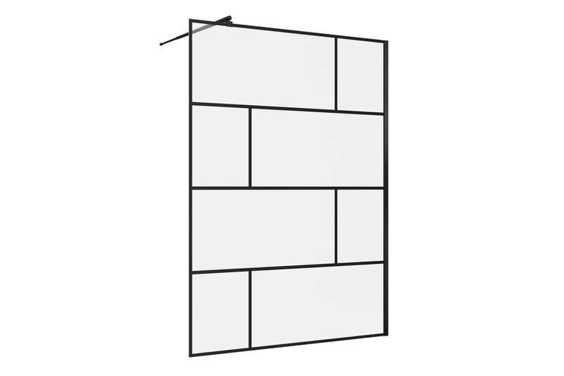 Sörby Duschvägg 140x195 cm, Svart