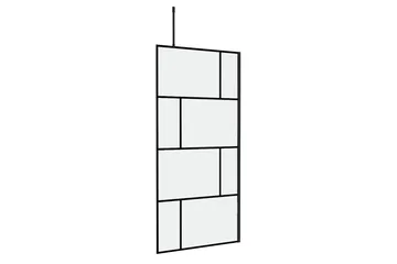 Sörby Duschvägg 90x195 cm - Svart - Hus & renovering - Kök & bad - Badrum - Duschar - Duschväggar