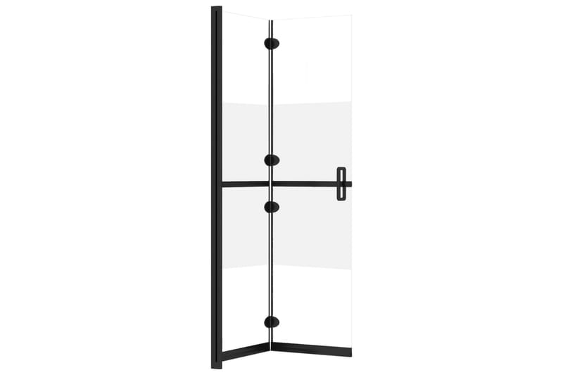 Vikbar duschvägg med halvfrostat ESG-glas 120x190 cm - Transparent - Hus & renovering - Kök & bad - Badrum - Duschar