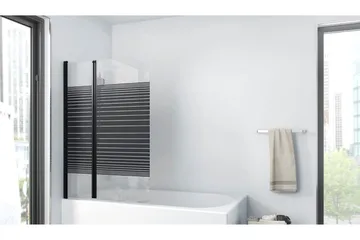 Knutby Duschvägg 100x140 cm - Svart - Hus & renovering - Kök & bad - Badrum - Duschar - Duschväggar