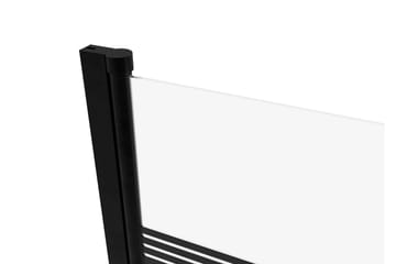 Knutby Duschvägg 75x140 cm - Svart - Hus & renovering - Kök & bad - Badrum - Duschar - Duschväggar