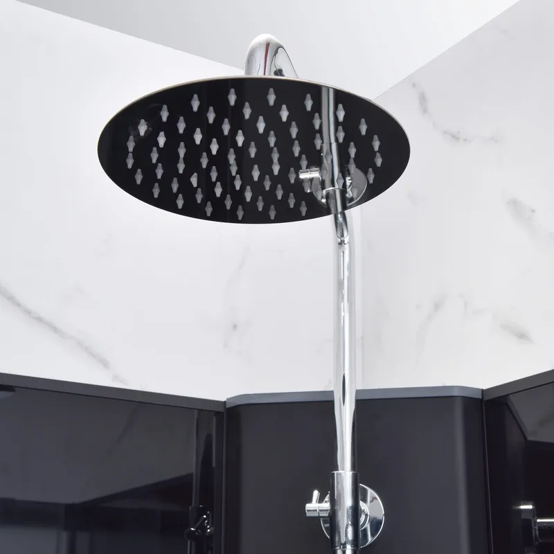 Komplett duschkabin 90x90cm | Regndusch | Svart - Hus & renovering - Kök & bad - Badrum - Duschar