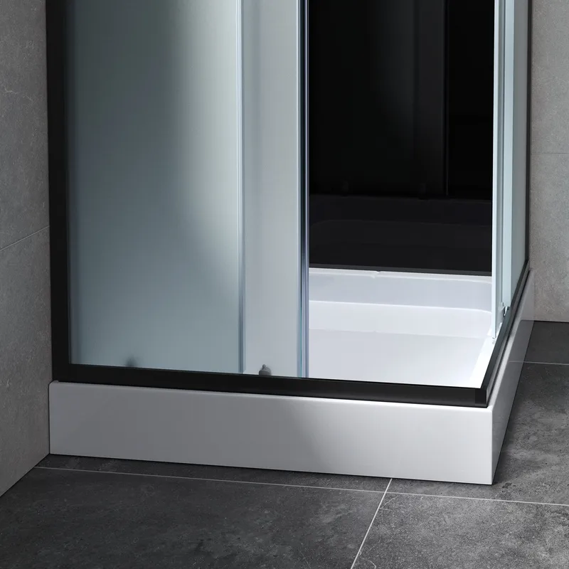 Komplett duschkabin 90x90cm | Regndusch | Svart - Hus & renovering - Kök & bad - Badrum - Duschar