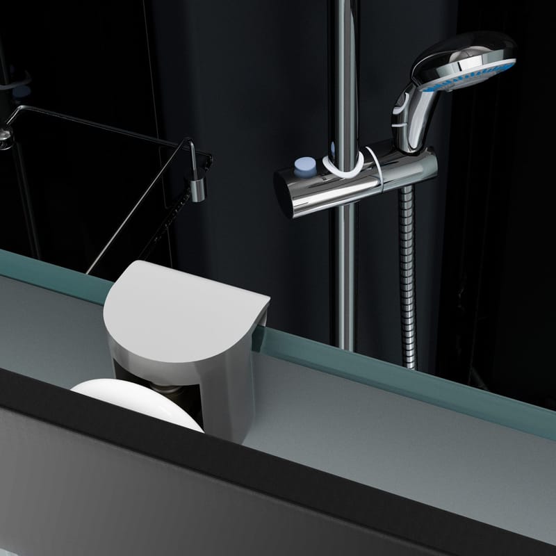 Komplett duschkabin 90x90cm | Regndusch | Svart - Hus & renovering - Kök & bad - Badrum - Duschar