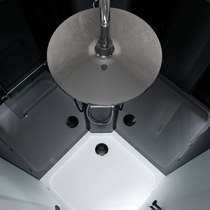 Komplett duschkabin 90x90cm | Regndusch | Svart - Hus & renovering - Kök & bad - Badrum - Duschar