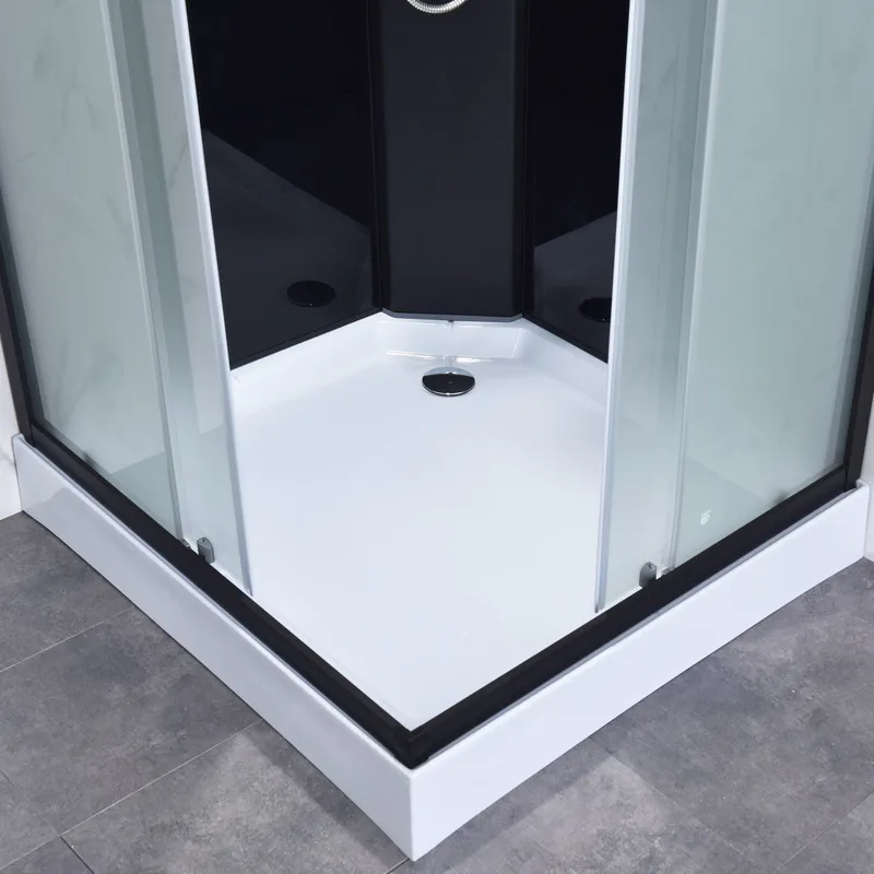 Komplett duschkabin 90x90cm | Regndusch | Svart - Hus & renovering - Kök & bad - Badrum - Duschar