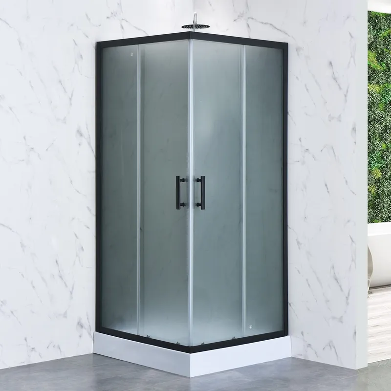 Komplett duschkabin 90x90cm | Regndusch | Svart - Hus & renovering - Kök & bad - Badrum - Duschar
