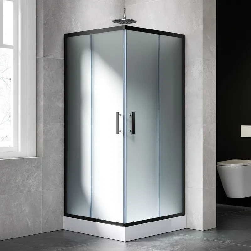 Komplett duschkabin 90x90cm | Regndusch | Svart - Hus & renovering - Kök & bad - Badrum - Duschar