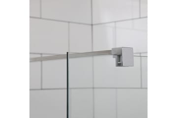 Mångsidig Duschhörn Rak Vägg | Rak Dörr - Silver - Hus & renovering - Kök & bad - Badrum - Duschar
