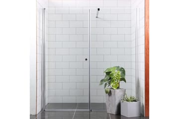 Mångsidig Duschhörn Rak Vägg | Rak Dörr - Silver - Hus & renovering - Kök & bad - Badrum - Duschar
