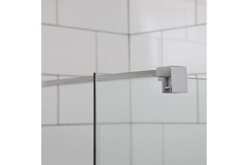 Mångsidig Duschhörn: Rak Vägg | Rak Dörr - Silver - Hus & renovering - Kök & bad - Badrum - Duschar