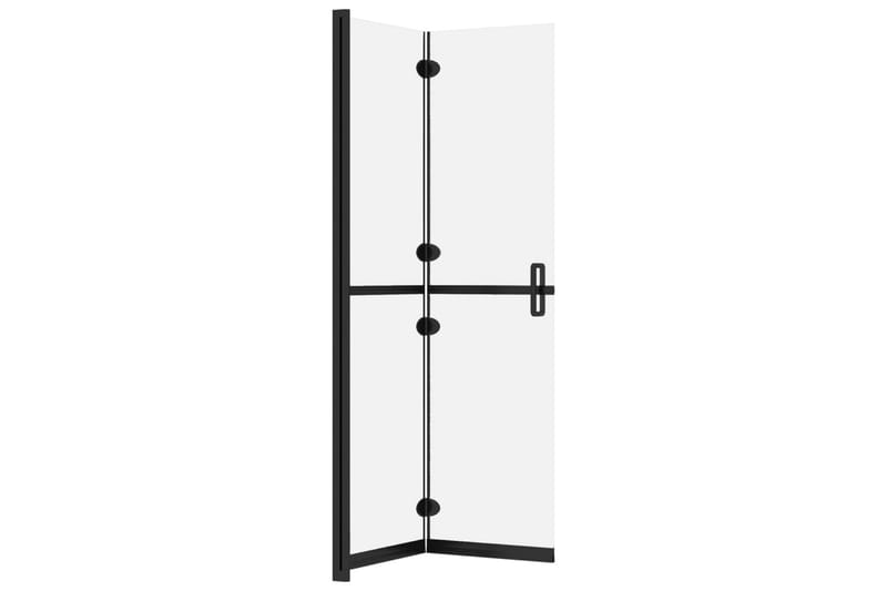 Vikbar duschvägg med frostat ESG-glas 120x190 cm - Transparent - Hus & renovering - Kök & bad - Badrum - Duschar