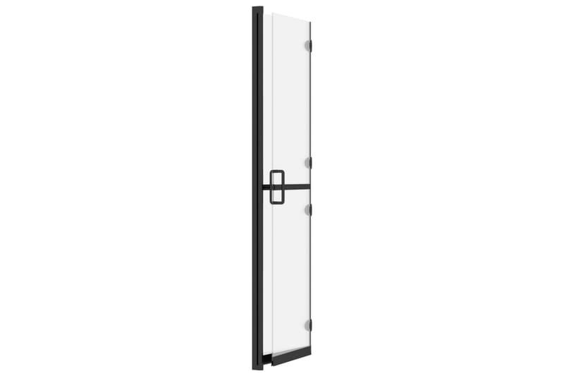 Vikbar duschvägg med frostat ESG-glas 120x190 cm - Transparent - Hus & renovering - Kök & bad - Badrum - Duschar