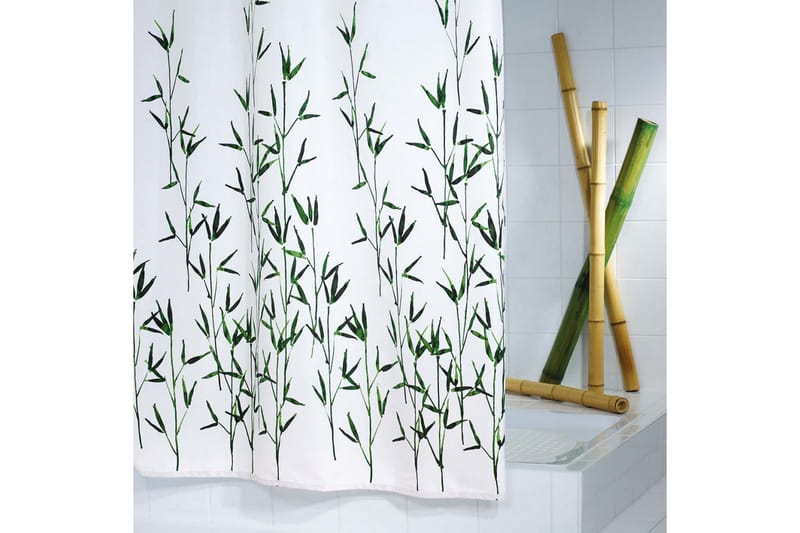 RIDDER Duschdraperi Bambus tyg 180x200 cm 47305 - Hus & renovering - Kök & bad - Badrum - Duscharmatur & dusch tillbehör