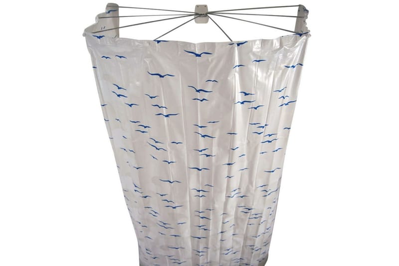 RIDDER Duschdraperi Ombrella 200 cm blå 58203 - Hus & renovering - Kök & bad - Badrum - Duscharmatur & dusch tillbehör