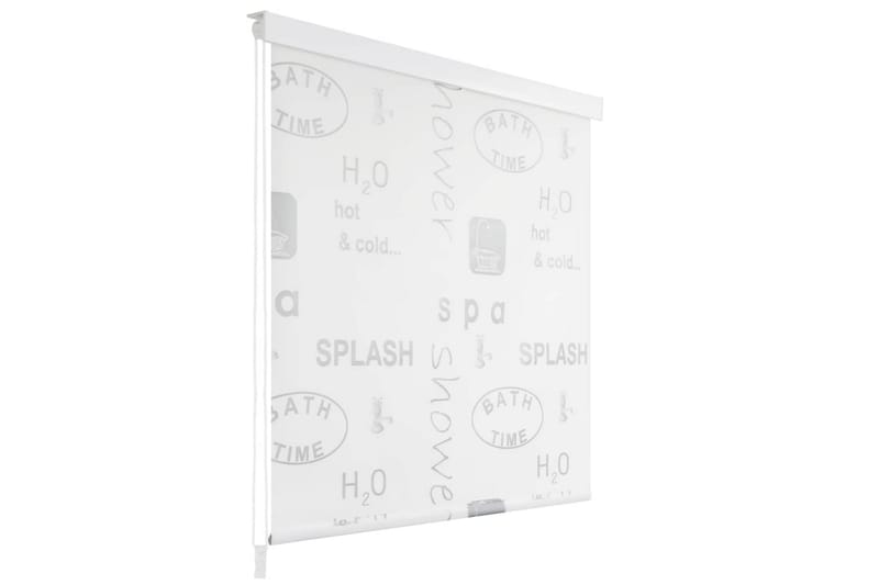 Rullgardin för dusch 100x240 cm stänk - Grå - Duschdraperi