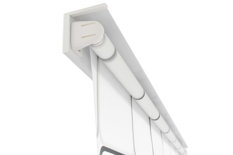 Rullgardin för dusch 80x240 cm fyrkant - Vit - Hus & renovering - Kök & bad - Badrum - Duscharmatur & dusch tillbehör