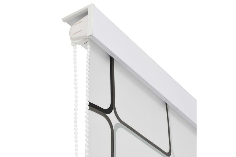 Rullgardin för dusch 80x240 cm fyrkant - Vit - Hus & renovering - Kök & bad - Badrum - Duscharmatur & dusch tillbehör