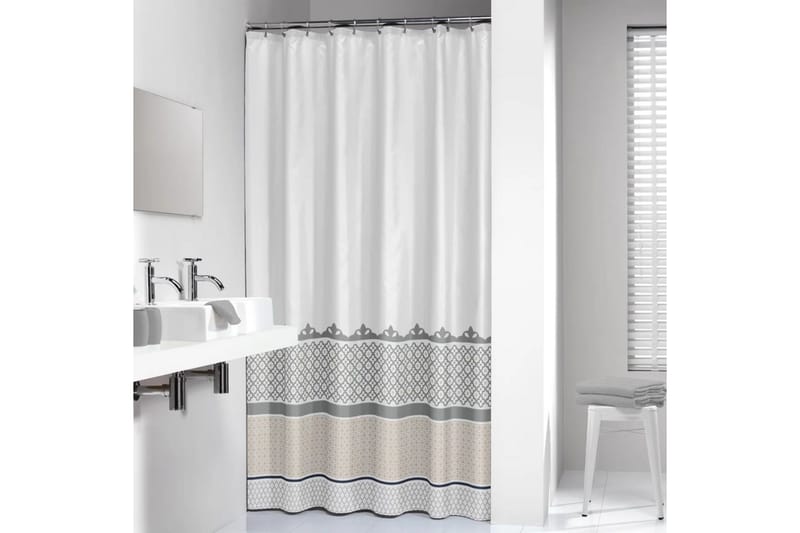 Sealskin Duschdraperi Marrakech 180 cm silver 235281318 - Hus & renovering - Kök & bad - Badrum - Duscharmatur & dusch tillbehör