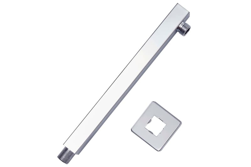 Duscharm fyrkantig rostfritt stål 201 silver 30 cm - Silver - Hus & renovering - Kök & bad - Badrum - Duscharmatur & dusch tillbehör