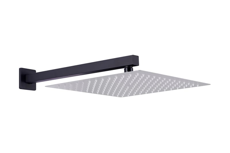 Duscharm fyrkantig rostfritt stål 201 svart 40 cm - Svart - Hus & renovering - Kök & bad - Badrum - Duscharmatur & dusch tillbehör